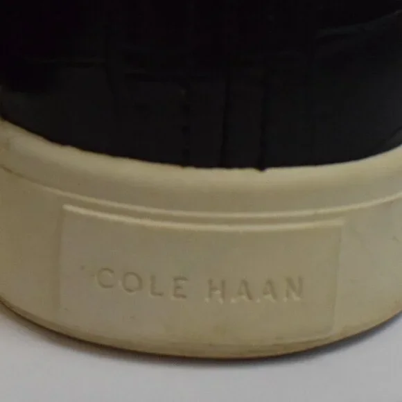 Cole Haan Women's Black Snakeskin Loafers Casual Slip On Leather Sneakers - 8.5 - Picture 4 of 12